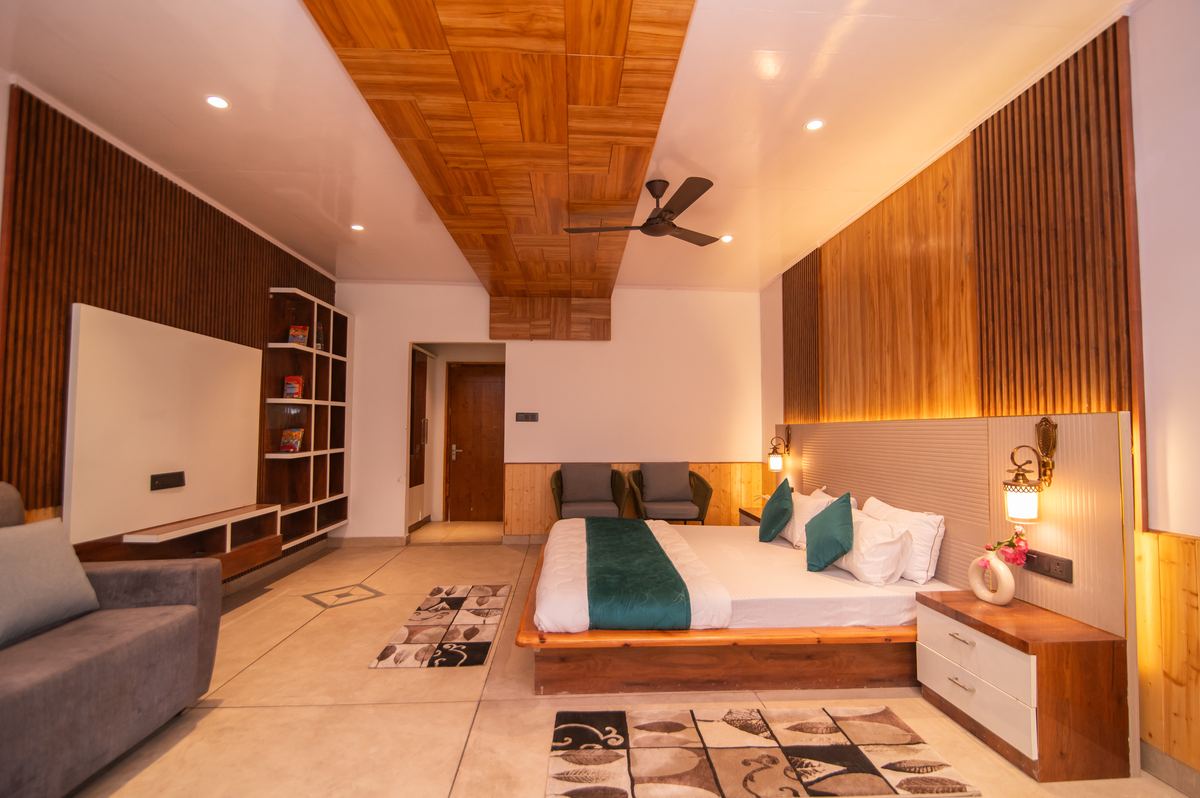 Premium room wide angle with seating area